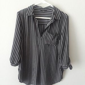 Chiffon stripe top